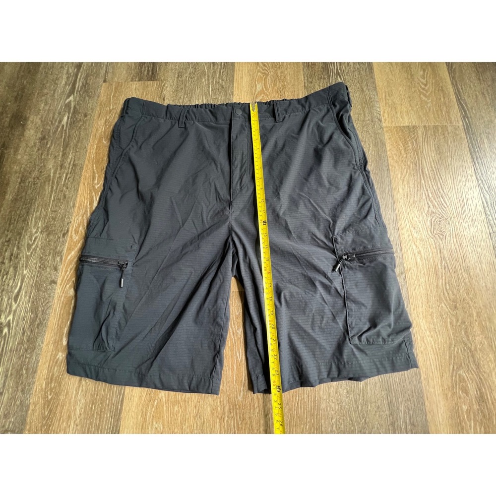 Roundtree & Yorke Performance Shorts Mens 44 Black Ripstop Cargo Utility - Picture 6 of 8